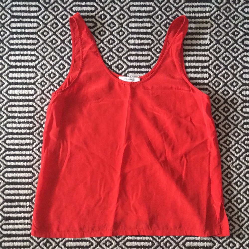 Madewell Sundown silk tank - xs